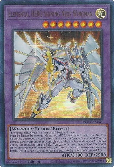 Elemental HERO Shining Neos Wingman (POTE-EN041) [Power of the Elements]