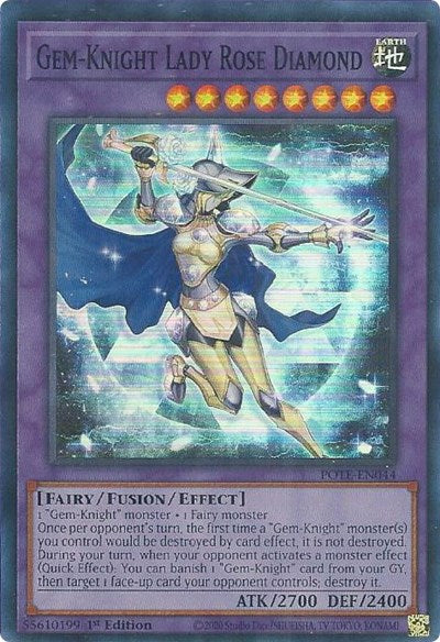 Gem-Knight Lady Rose Diamond (POTE-EN044) [Power of the Elements]