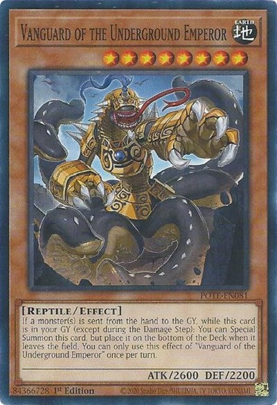 Vanguard of the Underground Emperor (POTE-EN081) [Power of the Elements]