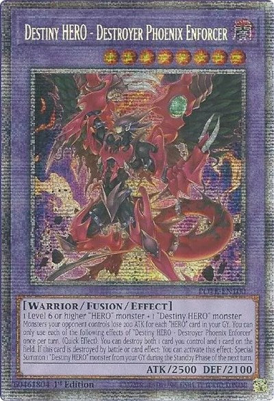 Destiny HERO - Destroyer Phoenix Enforcer (Starlight Rare) (POTE-EN100) [Power of the Elements]