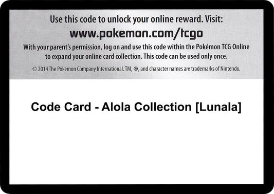 Code Card - Alola Collection [Lunala] [XY - Evolutions]