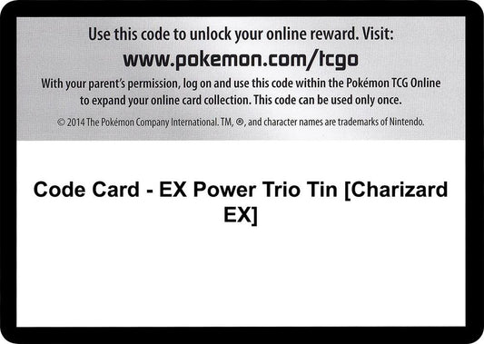 Code Card - EX Power Trio Tin [Charizard EX] [XY - Furious Fists]