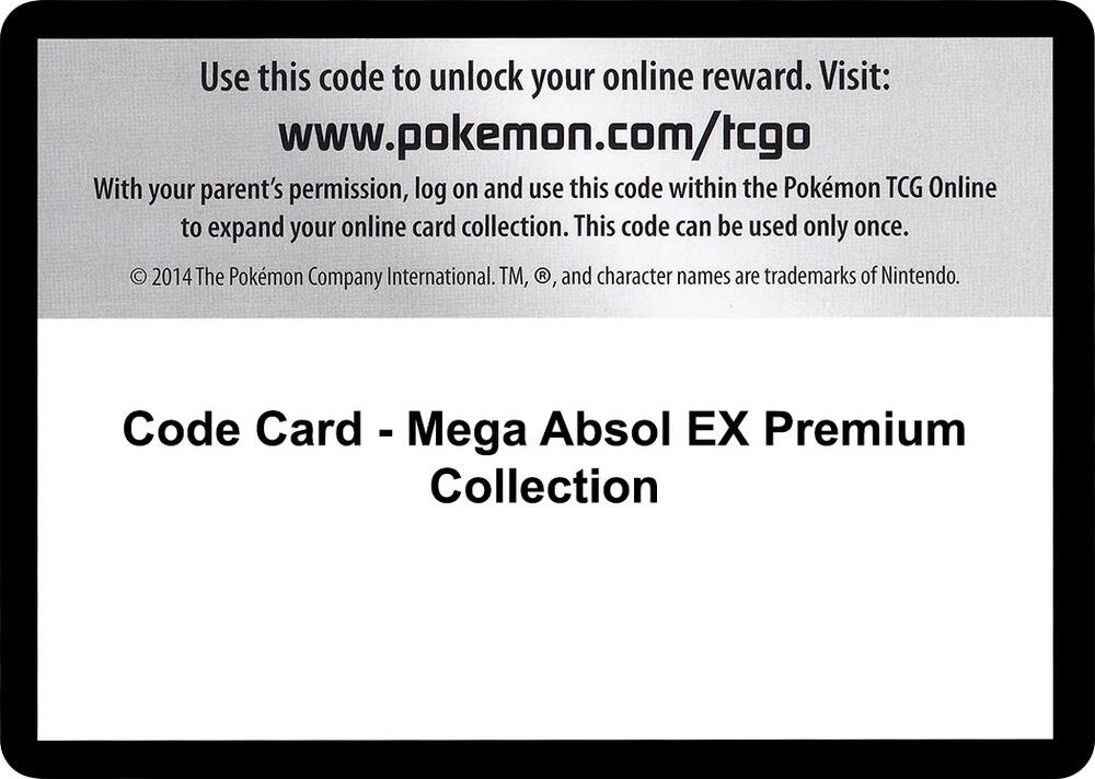 Code Card - Mega Absol EX Premium Collection [XY - Roaring Skies]