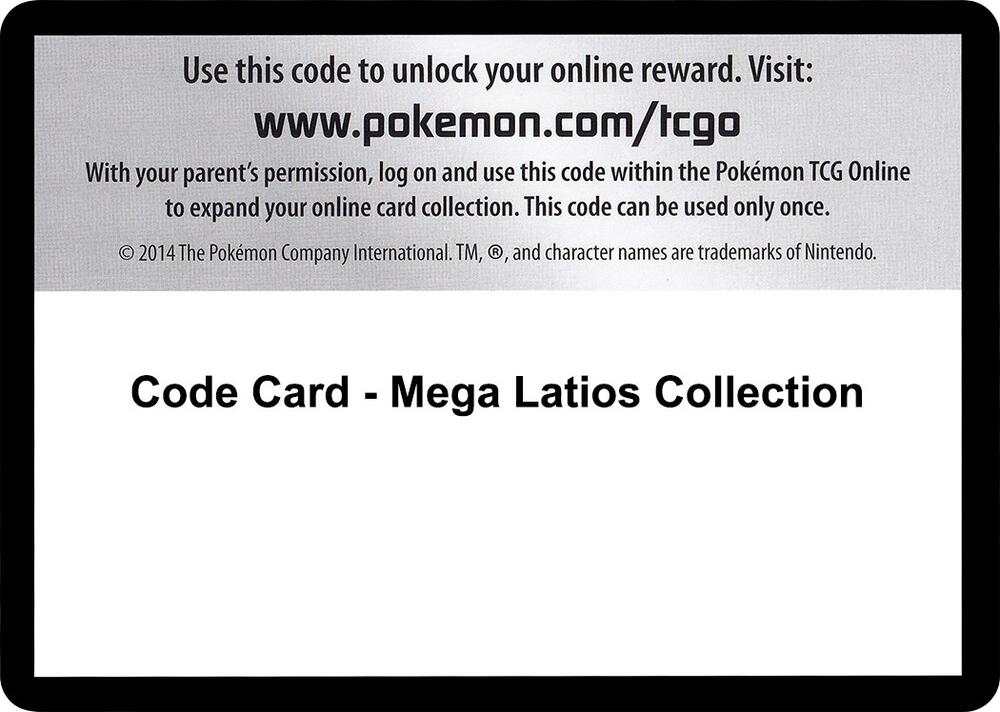 Code Card - Mega Latios Collection [XY - Roaring Skies]