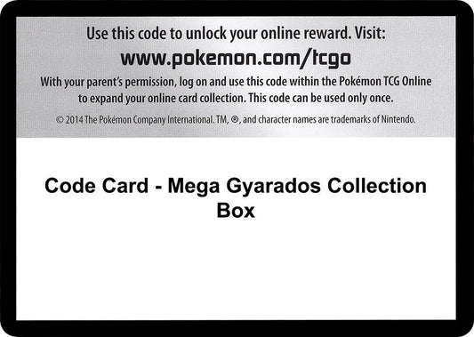Code Card - Mega Gyarados Collection Box [XY - Steam Siege]