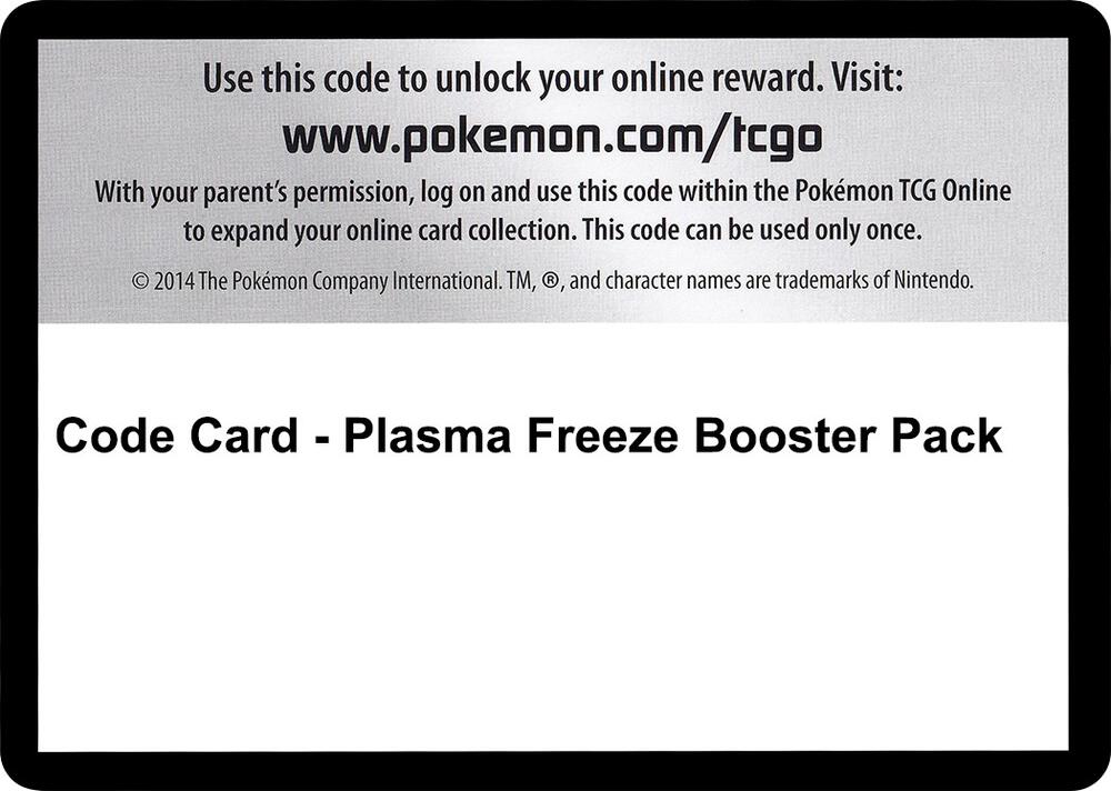 Code Card - Plasma Freeze Booster Pack [Plasma Freeze]