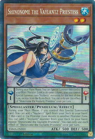 Shinonome the Vaylantz Priestess (CR) (TAMA-EN001) [Tactical Masters]