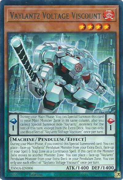 Vaylantz Voltage Viscount (TAMA-EN006) [Tactical Masters]