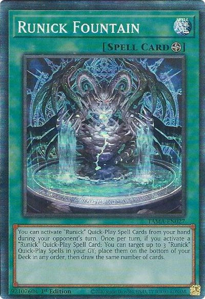 Runick Fountain (CR) (TAMA-EN027) [Tactical Masters]