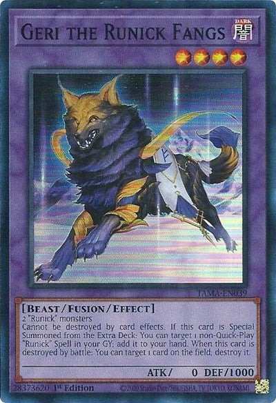 Geri the Runick Fangs (TAMA-EN039) [Tactical Masters]