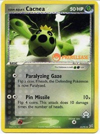 Team Aqua's Cacnea - 24/95 (Prerelease) (024/095) [Miscellaneous Cards & Products]