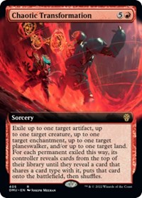 Chaotic Transformation (Extended Art) (405) [Dominaria United]
