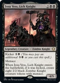 Josu Vess, Lich Knight (113) [Commander: Dominaria United]