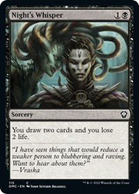 Night's Whisper (115) [Commander: Dominaria United]