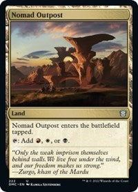 Nomad Outpost (222) [Commander: Dominaria United]