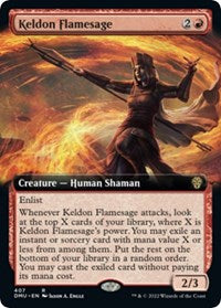 Keldon Flamesage (Extended Art) (407) [Dominaria United]