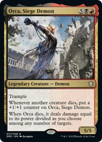 Orca, Siege Demon (37) [Commander: Dominaria United]