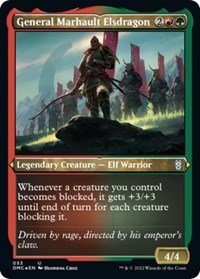 General Marhault Elsdragon (Foil Etched) (53) [Commander: Dominaria United]