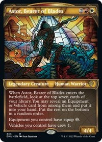 Astor, Bearer of Blades (Textured Foil) (334) [Dominaria United]