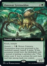 Llanowar Greenwidow (Extended Art) (415) [Dominaria United]