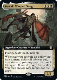 Verrak, Warped Sengir (Extended Art) (92) [Commander: Dominaria United]