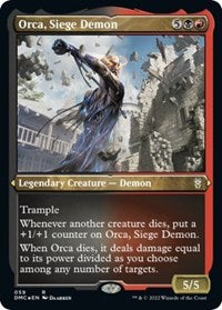 Orca, Siege Demon (Foil Etched) (59) [Commander: Dominaria United]