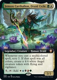Jenson Carthalion, Druid Exile (Extended Art) (78) [Commander: Dominaria United]