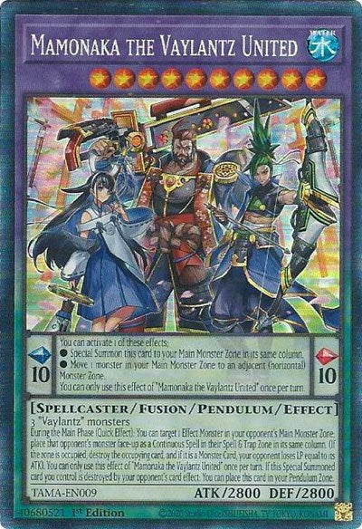 Mamonaka the Vaylantz United (CR) (TAMA-EN009) [Tactical Masters]
