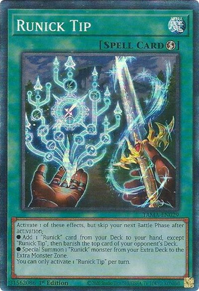 Runick Tip (CR) (TAMA-EN029) [Tactical Masters]