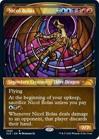 Nicol Bolas (Stained Glass) (Textured Foil) (1069) [Secret Lair Drop Series]