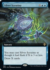 Silver Scrutiny (Extended Art) (395) [Dominaria United]