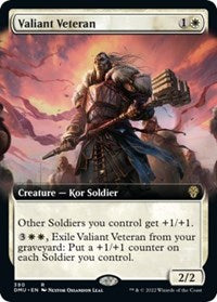 Valiant Veteran (Extended Art) (390) [Dominaria United]