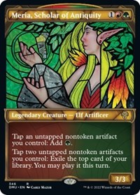Meria, Scholar of Antiquity (Textured Foil) (346) [Dominaria United]