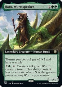 Baru, Wurmspeaker (Extended Art) (76) [Commander: Dominaria United]