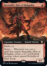 Rosnakht, Heir of Rohgahh (Extended Art) (75) [Commander: Dominaria United]