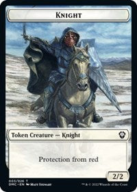 Knight Token (3) [Commander: Dominaria United]