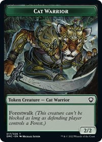 Cat Warrior Token (17) [Commander: Dominaria United]