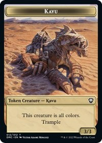 Kavu // Beast Double-Sided Token (12 // 16) [Commander: Dominaria United]