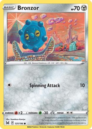 Bronzor 125/196  SWSH11 Lost Origin - Common