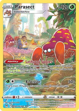 Parasect TG01/TG30  - Holofoil SWSH11 Lost Origin Trainer Gallery - Ultra Rare