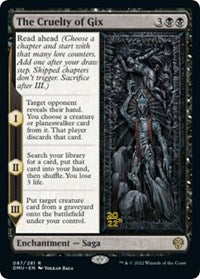 The Cruelty of Gix (87) [Prerelease Cards]