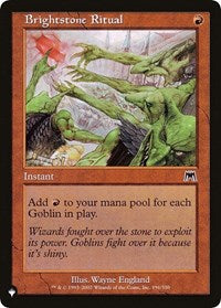 Brightstone Ritual (191/350) [The List Reprints]