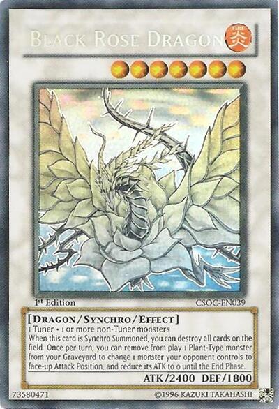 Black Rose Dragon (Ghost Rare) (CSOC-EN039) [Crossroads of Chaos]