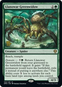Llanowar Greenwidow (169) [Prerelease Cards]
