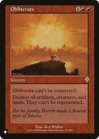 Obliterate (156/350) [The List Reprints]