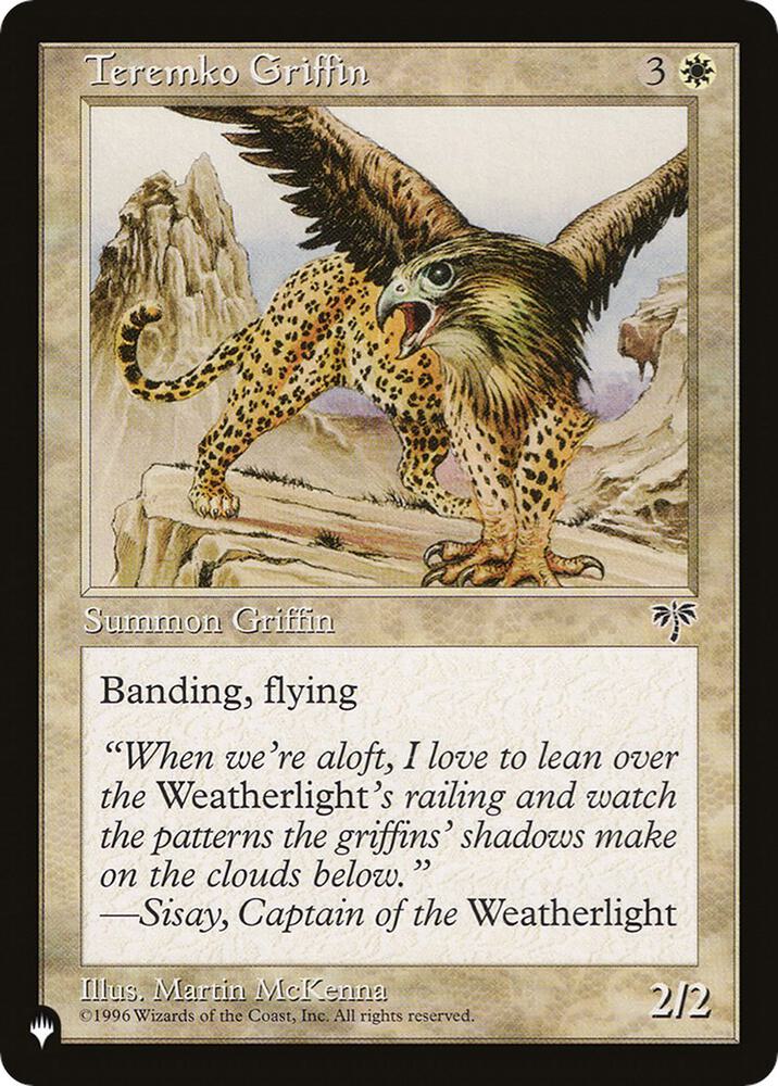 Teremko Griffin [The List Reprints]