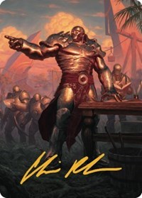 Karn, Living Legacy Art Card (1/81) (Gold-Stamped Signature) (1) [Art Series: Dominaria United]