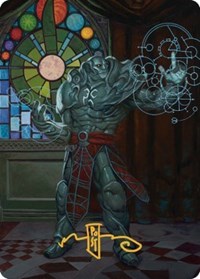 Karn, Living Legacy Art Card (2/81) (Gold-Stamped Signature) (2) [Art Series: Dominaria United]