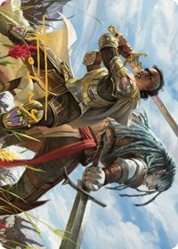 Join Forces Art Card (Gold-Stamped Signature) (9) [Art Series: Dominaria United]