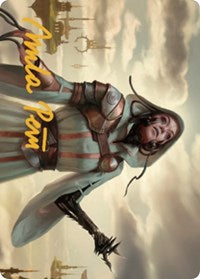 Phyrexian Missionary Art Card (Gold-Stamped Signature) (11) [Art Series: Dominaria United]